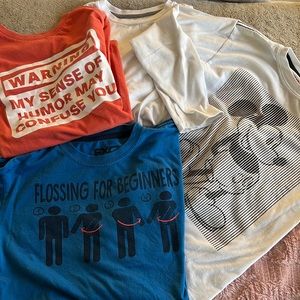 Size 7 Boys graphic long sleeved shirts